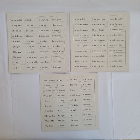 Vtg 1962 Whitman All Clear Sentence Fun Childrens Kids Educational Words Game - Picture 11 of 12